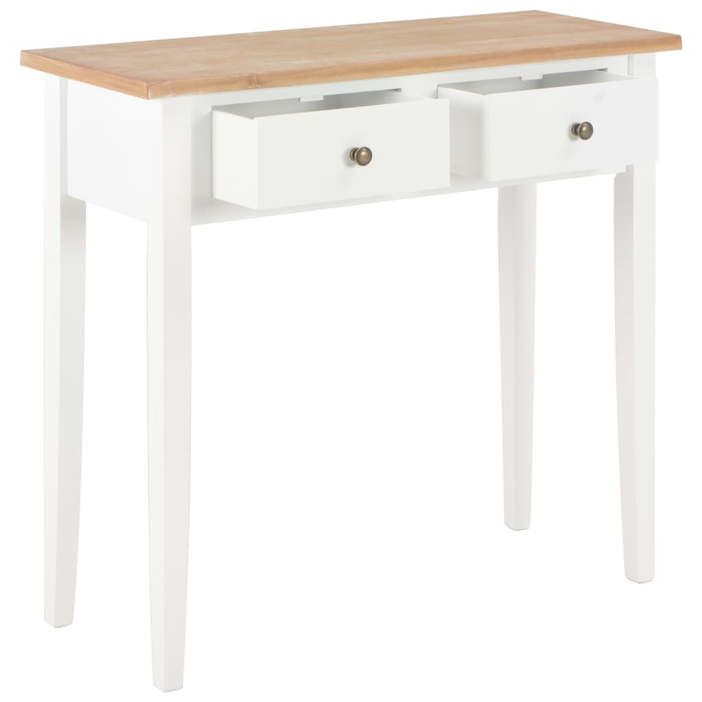 280053  Dressing Console Table White 79x30x74 cm Wood - PAKOBAZAAR