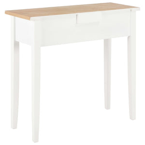 280053  Dressing Console Table White 79x30x74 cm Wood - PAKOBAZAAR