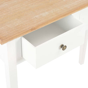 280053  Dressing Console Table White 79x30x74 cm Wood - PAKOBAZAAR