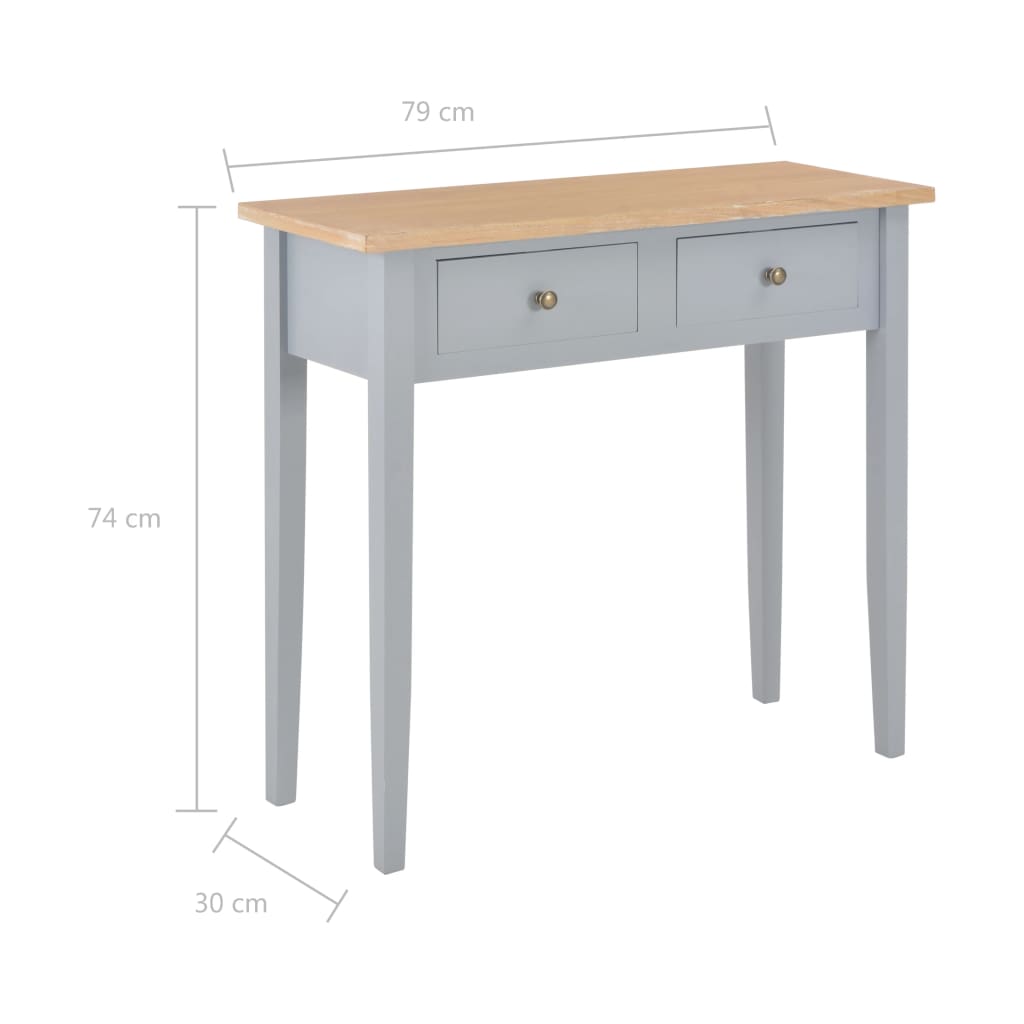 Τραπέζι Κονσόλα Γκρι 79 x 30 x 74 εκ. Ξύλινο - PAKOBAZAAR