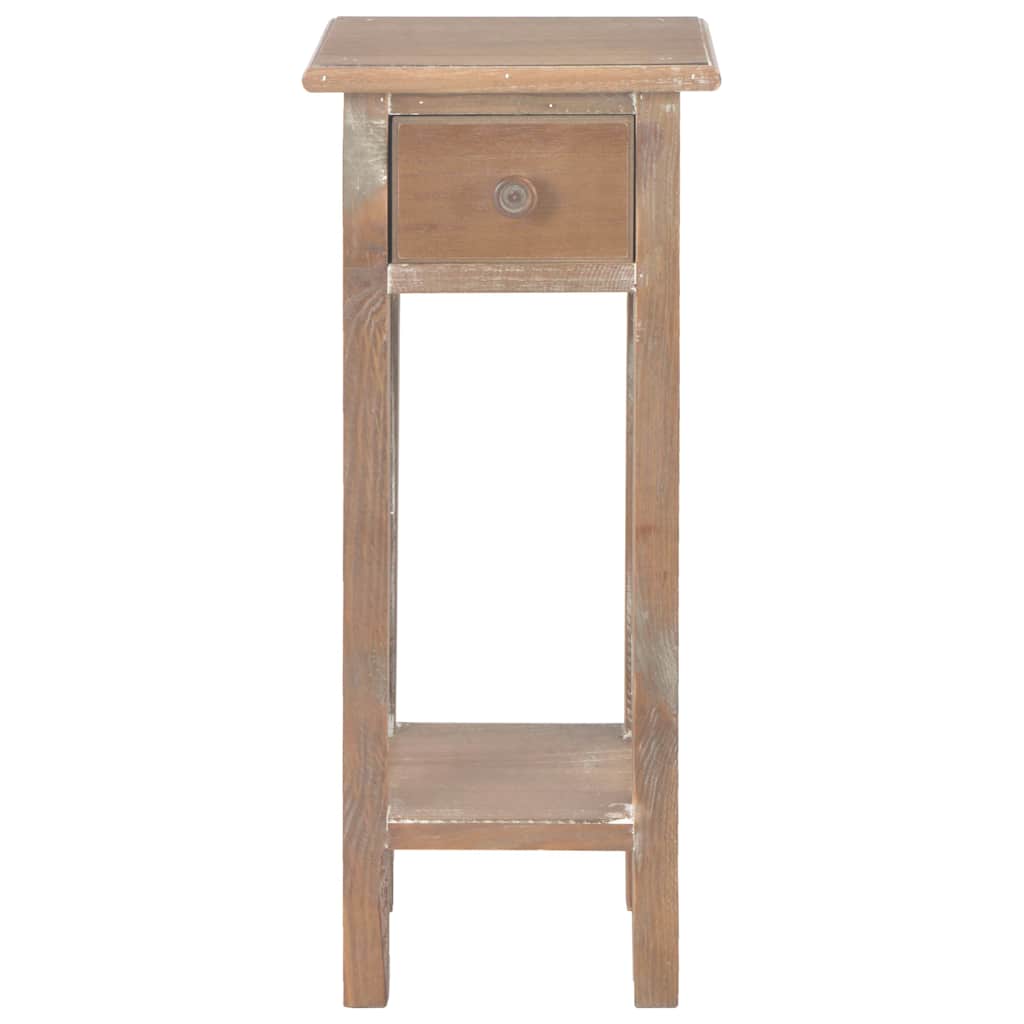 Τραπεζάκι Βοηθητικό Καφέ 27 x 27 x 65,5 εκ. Ξύλινο