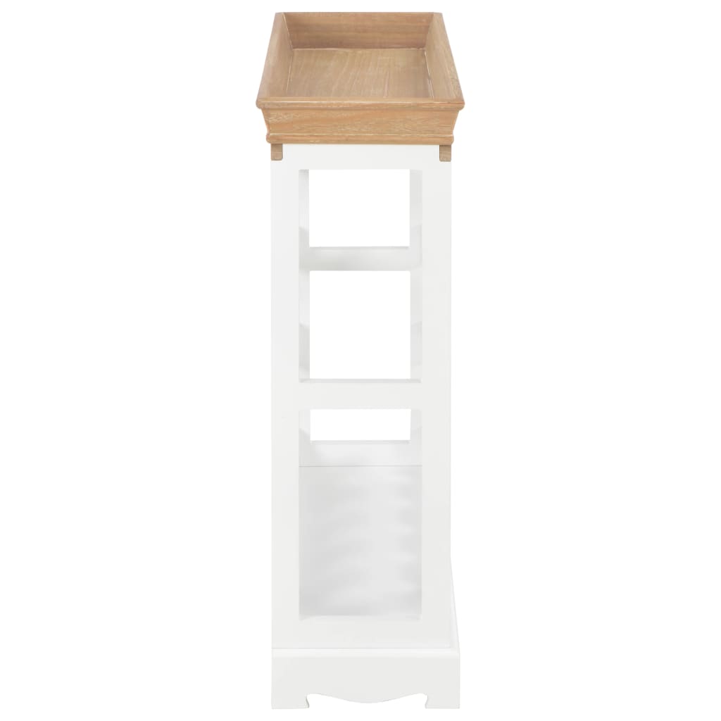 Κάβα Κρασιών Λευκή 70 x 22,5 x 70,5 εκ. από MDF - PAKOBAZAAR