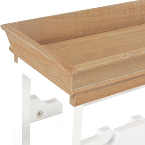 Κάβα Κρασιών Λευκή 70 x 22,5 x 70,5 εκ. από MDF - PAKOBAZAAR