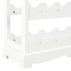 Κάβα Κρασιών Λευκή 70 x 22,5 x 70,5 εκ. από MDF - PAKOBAZAAR