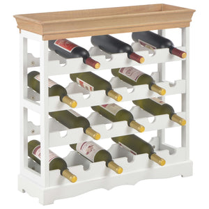 Κάβα Κρασιών Λευκή 70 x 22,5 x 70,5 εκ. από MDF - PAKOBAZAAR