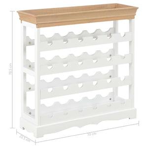 Κάβα Κρασιών Λευκή 70 x 22,5 x 70,5 εκ. από MDF - PAKOBAZAAR