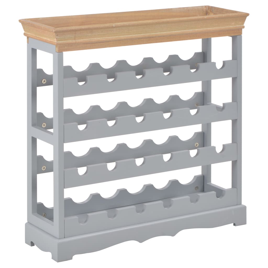 Κάβα Κρασιών Γκρι 70 x 22,5 x 70,5 εκ. από MDF