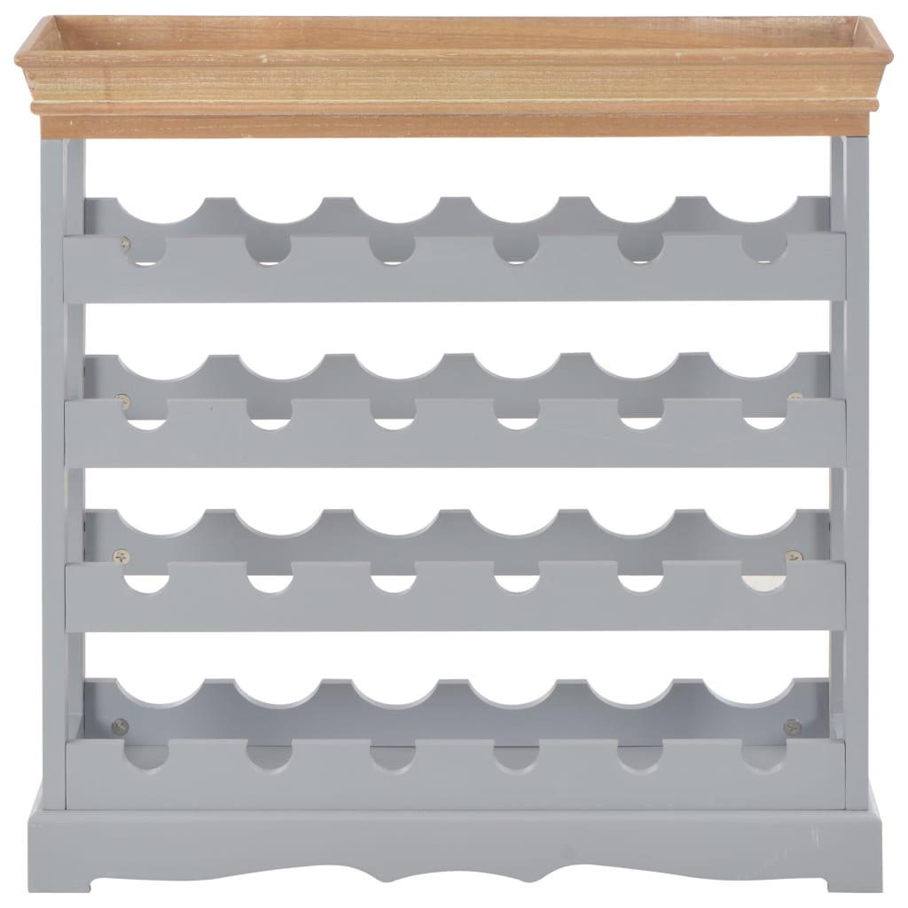 Κάβα Κρασιών Γκρι 70 x 22,5 x 70,5 εκ. από MDF
