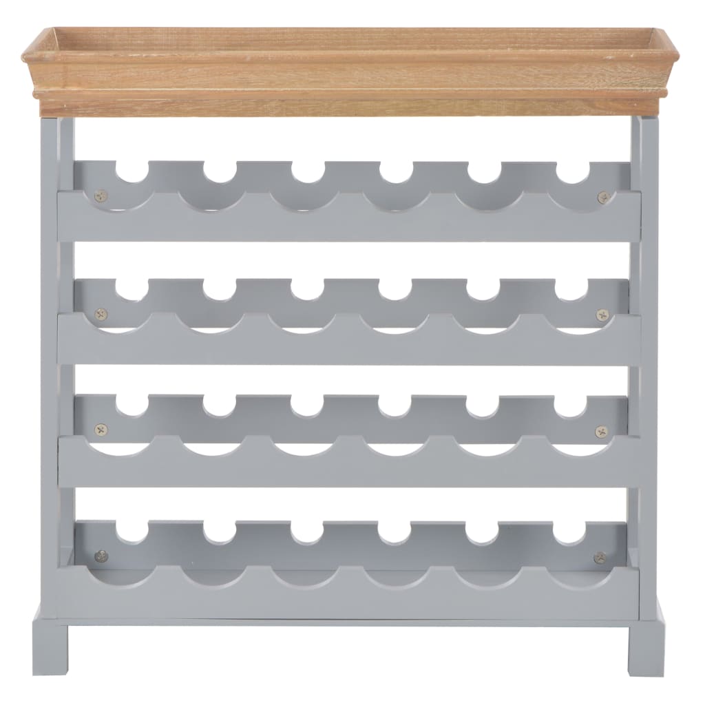 Κάβα Κρασιών Γκρι 70 x 22,5 x 70,5 εκ. από MDF