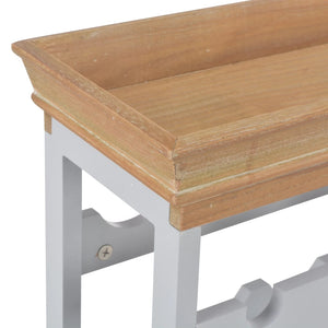 Κάβα Κρασιών Γκρι 70 x 22,5 x 70,5 εκ. από MDF