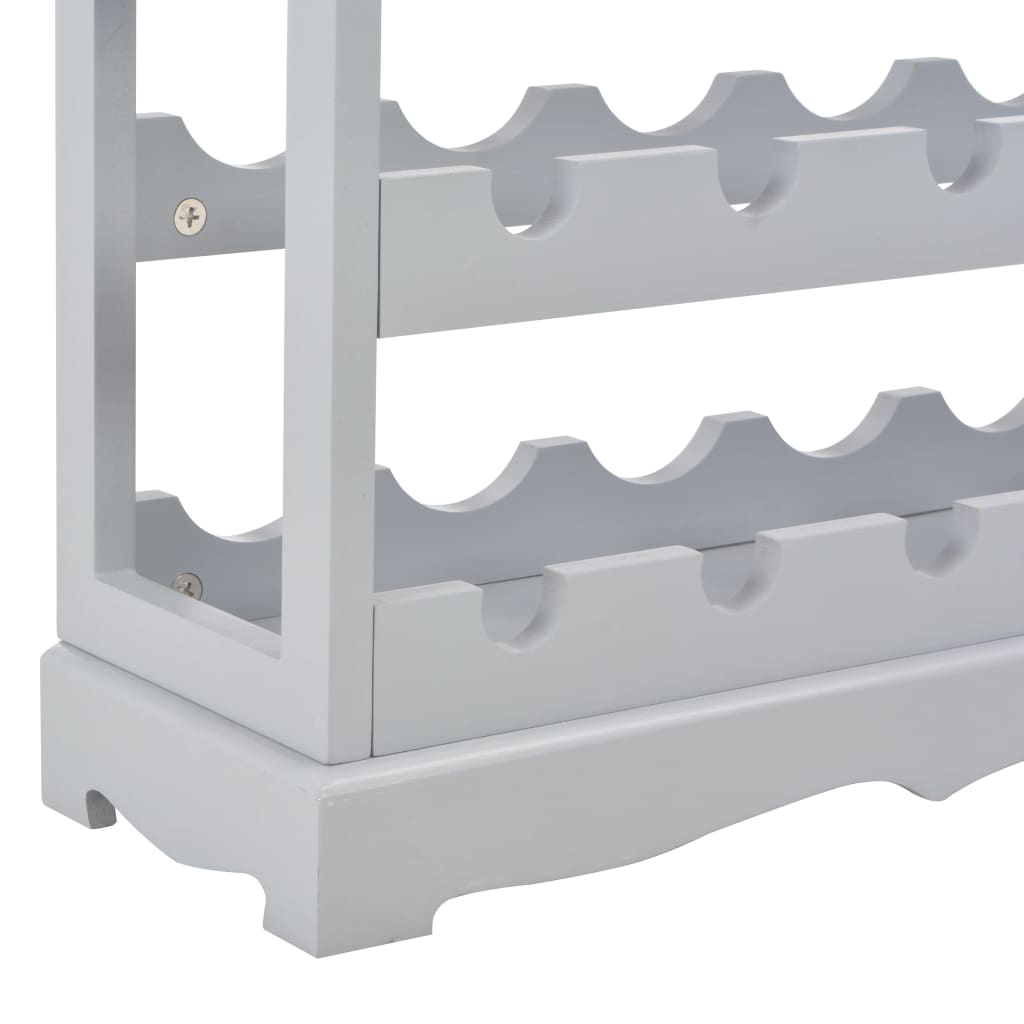 Κάβα Κρασιών Γκρι 70 x 22,5 x 70,5 εκ. από MDF