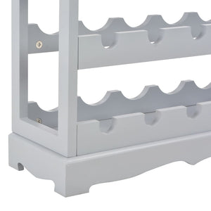 Κάβα Κρασιών Γκρι 70 x 22,5 x 70,5 εκ. από MDF