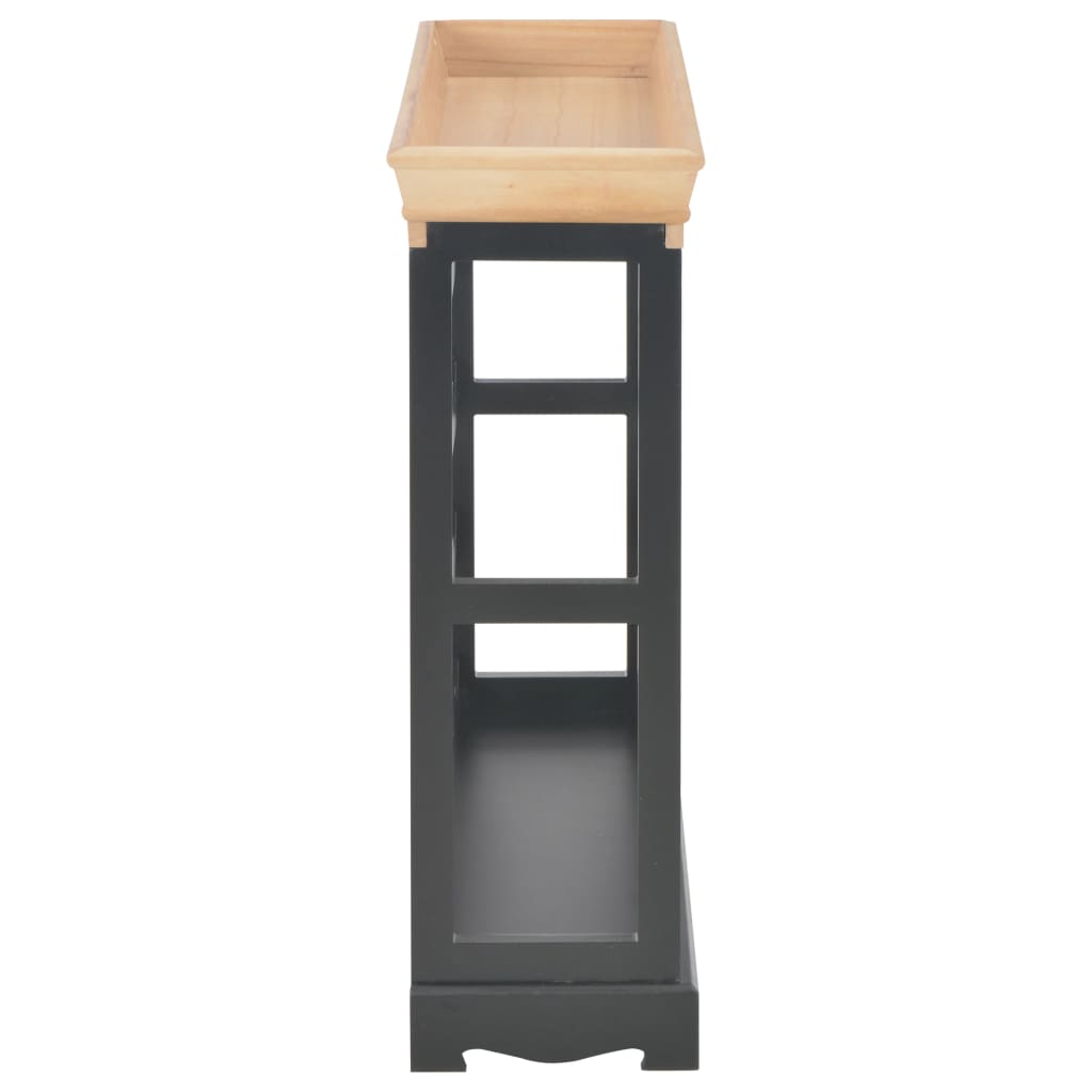 Κάβα Κρασιών Μαύρη 70 x 22,5 x 70,5 εκ. από MDF - PAKOBAZAAR