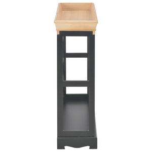 Κάβα Κρασιών Μαύρη 70 x 22,5 x 70,5 εκ. από MDF - PAKOBAZAAR