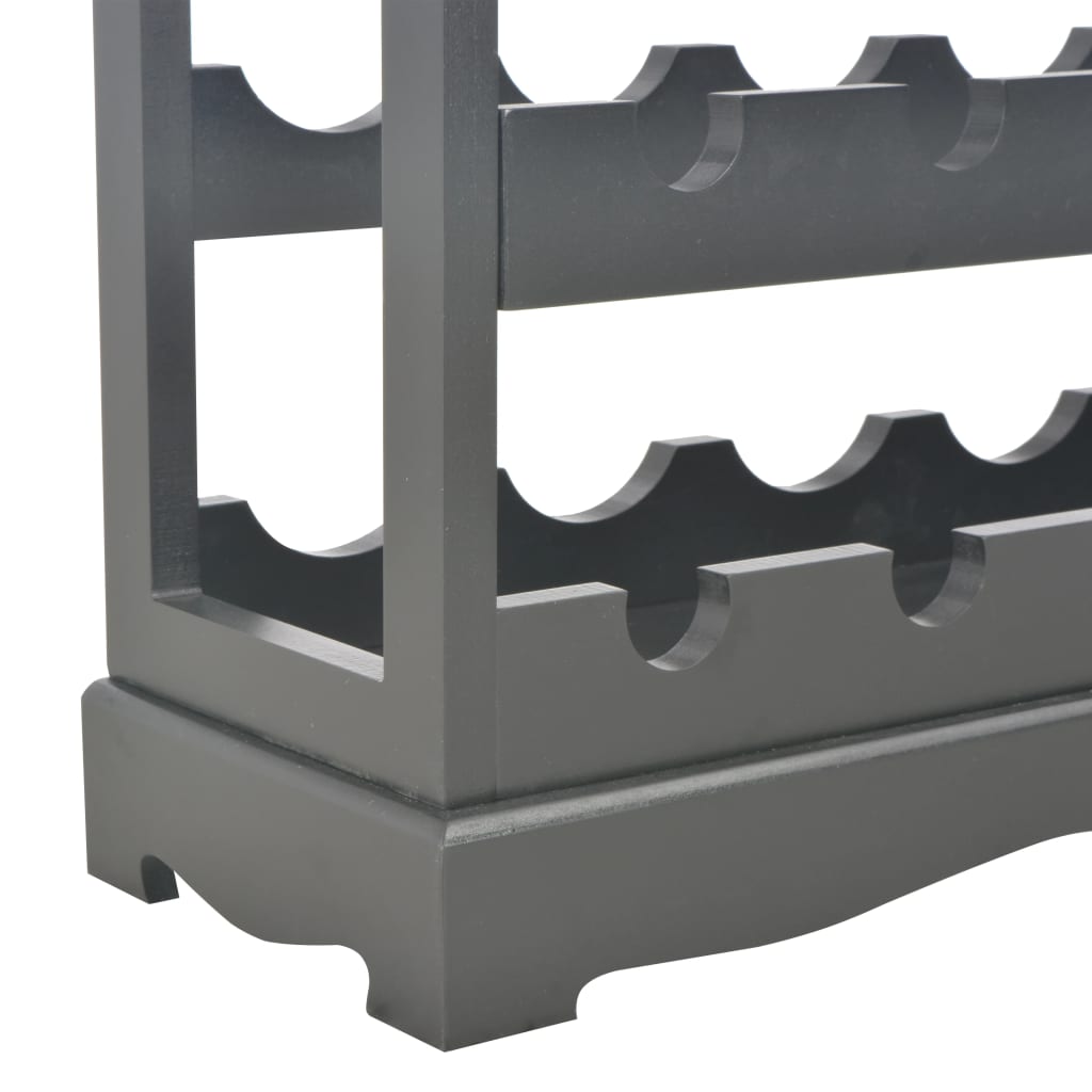 Κάβα Κρασιών Μαύρη 70 x 22,5 x 70,5 εκ. από MDF - PAKOBAZAAR