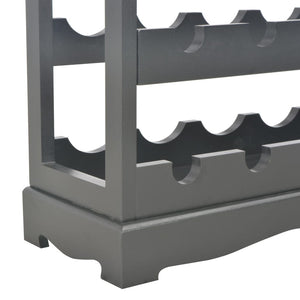 Κάβα Κρασιών Μαύρη 70 x 22,5 x 70,5 εκ. από MDF - PAKOBAZAAR