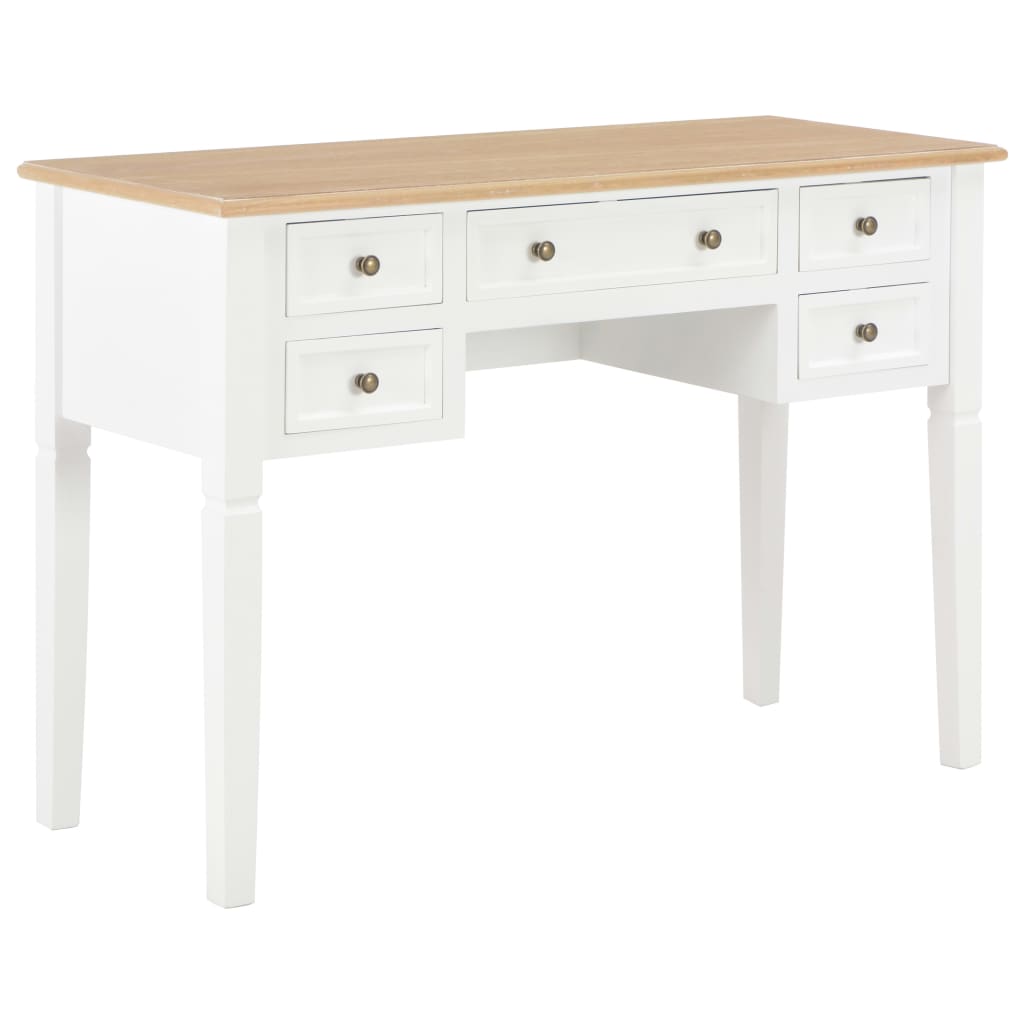 Γραφείο Λευκό 109,5 x 45 x 77,5 εκ. Ξύλινο - PAKOBAZAAR