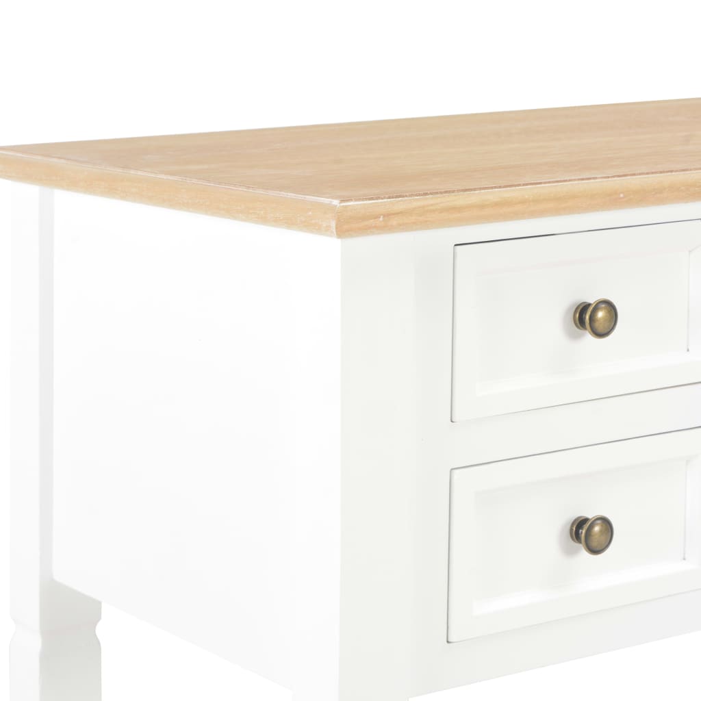 Γραφείο Λευκό 109,5 x 45 x 77,5 εκ. Ξύλινο - PAKOBAZAAR