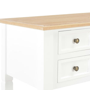 Γραφείο Λευκό 109,5 x 45 x 77,5 εκ. Ξύλινο - PAKOBAZAAR