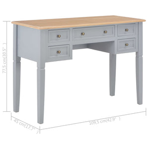 Γραφείο Γκρι 109,5 x 45 x 77,5 εκ. Ξύλινο - Pakobazaar