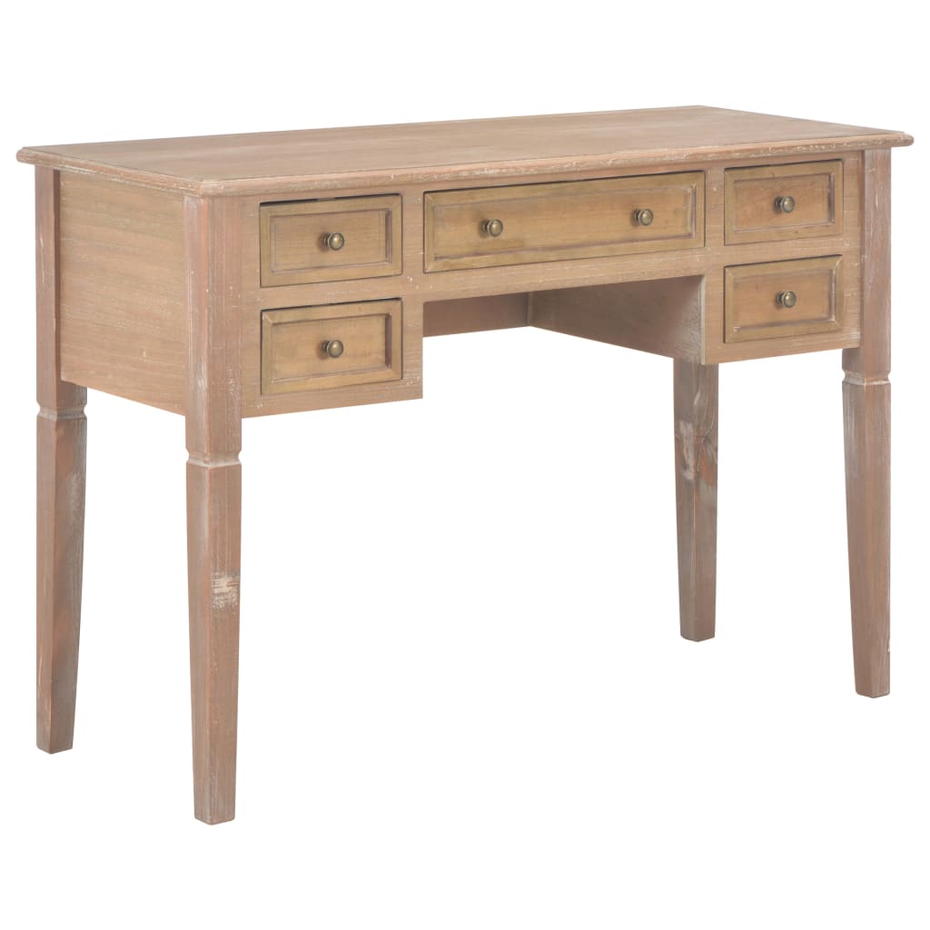 280072  Writing Desk Brown 109,5x45x77,5 cm Wood - PAKOBAZAAR