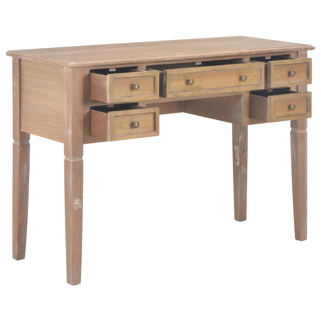 280072  Writing Desk Brown 109,5x45x77,5 cm Wood - PAKOBAZAAR
