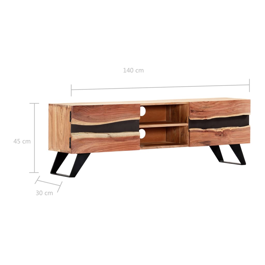 Έπιπλο Τηλεόρασης 140 x 30 x 45 εκ. από Μασίφ Ξύλο Ακακίας - PAKOBAZAAR