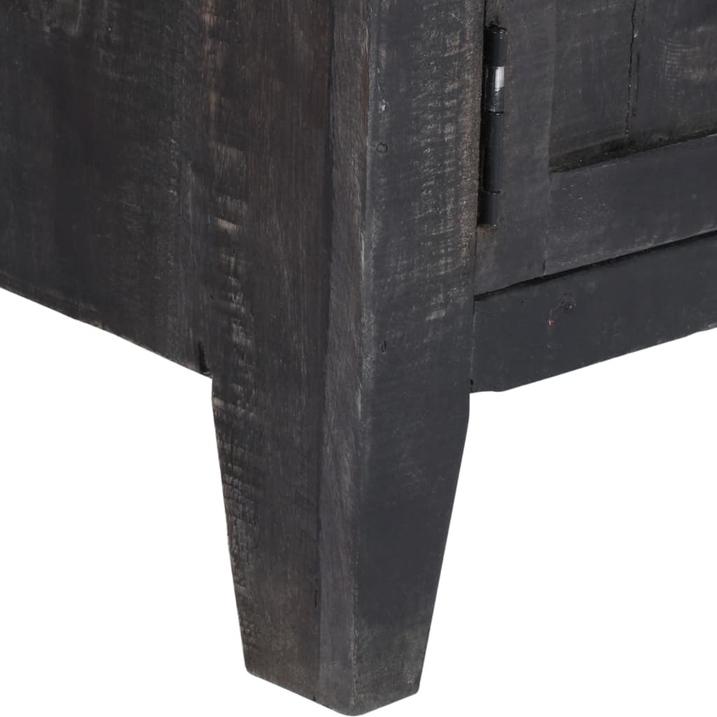 Έπιπλο Τηλεόρασης Μαύρο 118 x 30 x 40 εκ. από Μασίφ Ξύλο Μάνγκο - PAKOBAZAAR