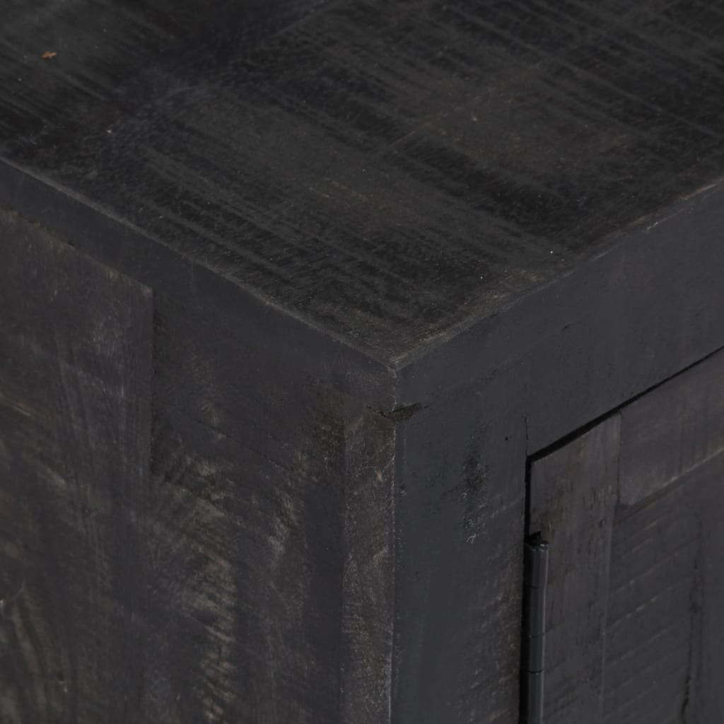 Έπιπλο Τηλεόρασης Μαύρο 118 x 30 x 40 εκ. από Μασίφ Ξύλο Μάνγκο - PAKOBAZAAR