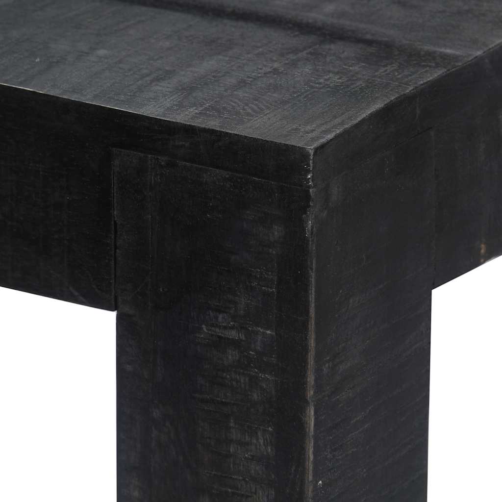 Τραπεζαρία Μαύρη 180 x 90 x 76 εκ. από Μασίφ Ξύλο Μάνγκο