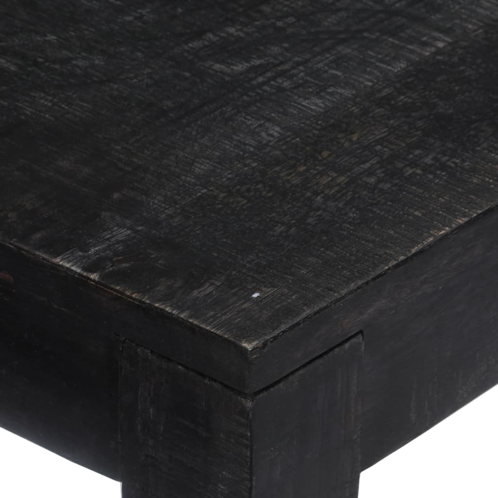 Τραπέζι Κονσόλα Μαύρο 118 x 30 x 76 εκ. από Μασίφ Ξύλο Μάνγκο - Pakobazaar