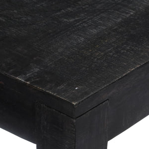 Τραπέζι Κονσόλα Μαύρο 118 x 30 x 76 εκ. από Μασίφ Ξύλο Μάνγκο - Pakobazaar