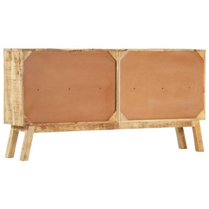 Μπουφές Καφέ/Μαύρο 160x30x80 εκ. Μασίφ Ακατέργαστο Ξύλο Μάνγκο - PAKOBAZAAR