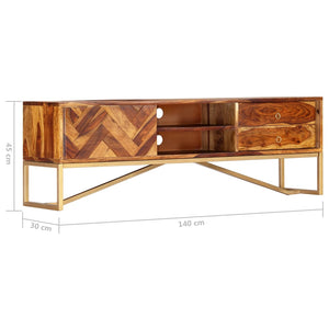 Έπιπλο Τηλεόρασης 140 x 30 x 45 εκ. από Μασίφ Ξύλο Ακακίας - PAKOBAZAAR