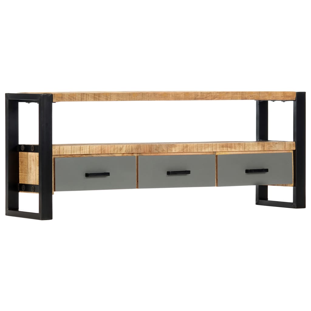 Έπιπλο Τηλεόρασης 130 x 30 x 50 εκ. από Μασίφ Ξύλο Μάνγκο - PAKOBAZAAR