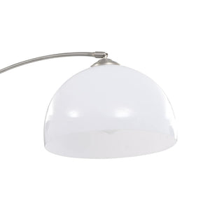 Φωτιστικό Δαπέδου Τοξωτό Ασημί 200 εκ. 60 W E27