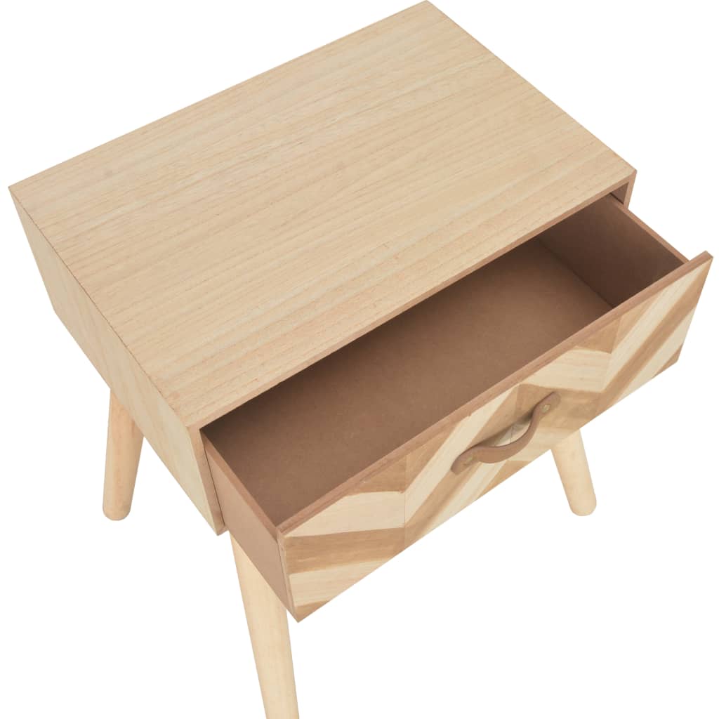 Κομοδίνο με Συρτάρι 44 x 30 x 58 εκ. από Μασίφ Ξύλο - Pakobazaar
