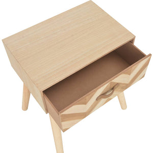 Κομοδίνο με Συρτάρι 44 x 30 x 58 εκ. από Μασίφ Ξύλο - Pakobazaar