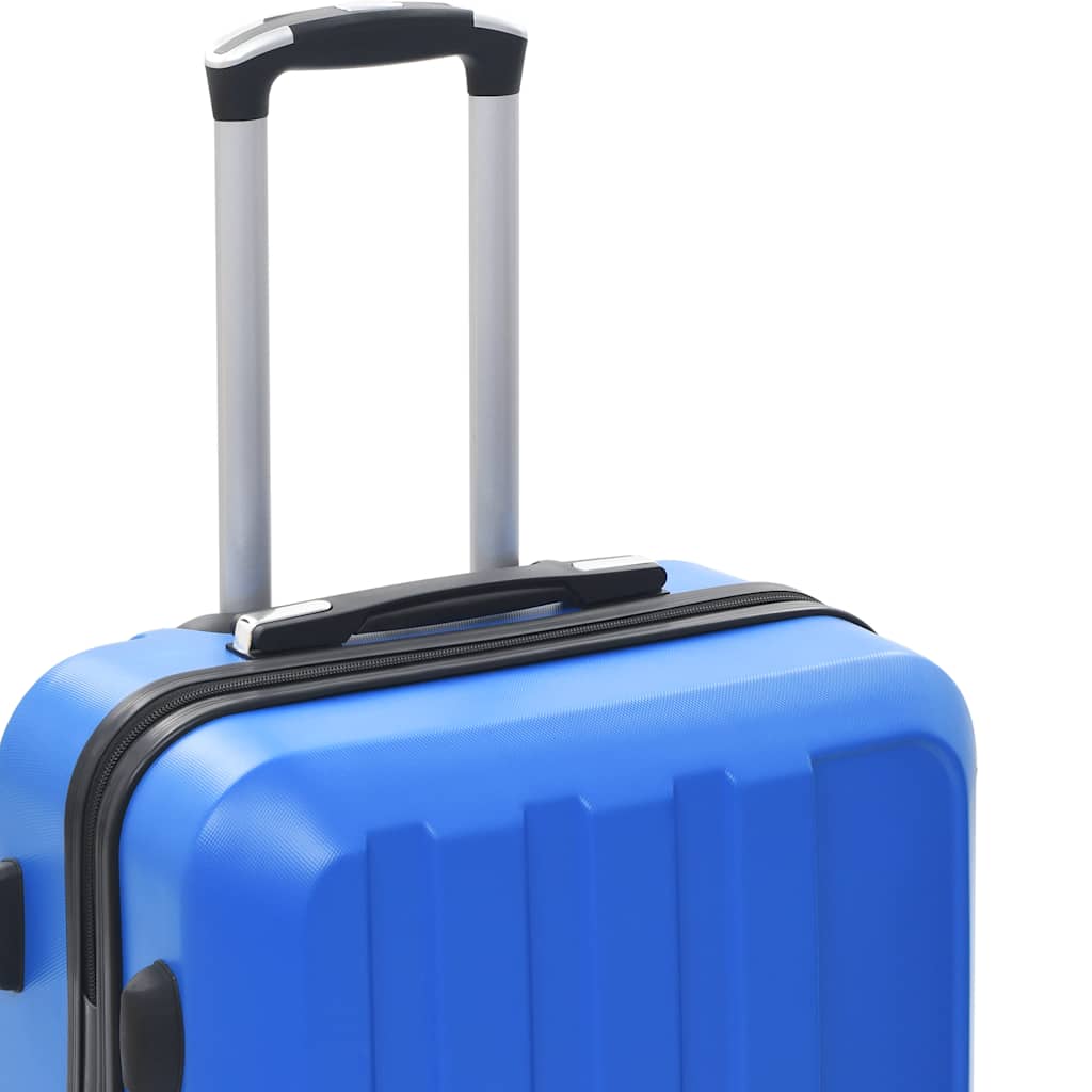 Σετ Βαλιτσών Τρόλεϊ με Σκληρό Περίβλημα 3 τεμ. Μπλε από ABS