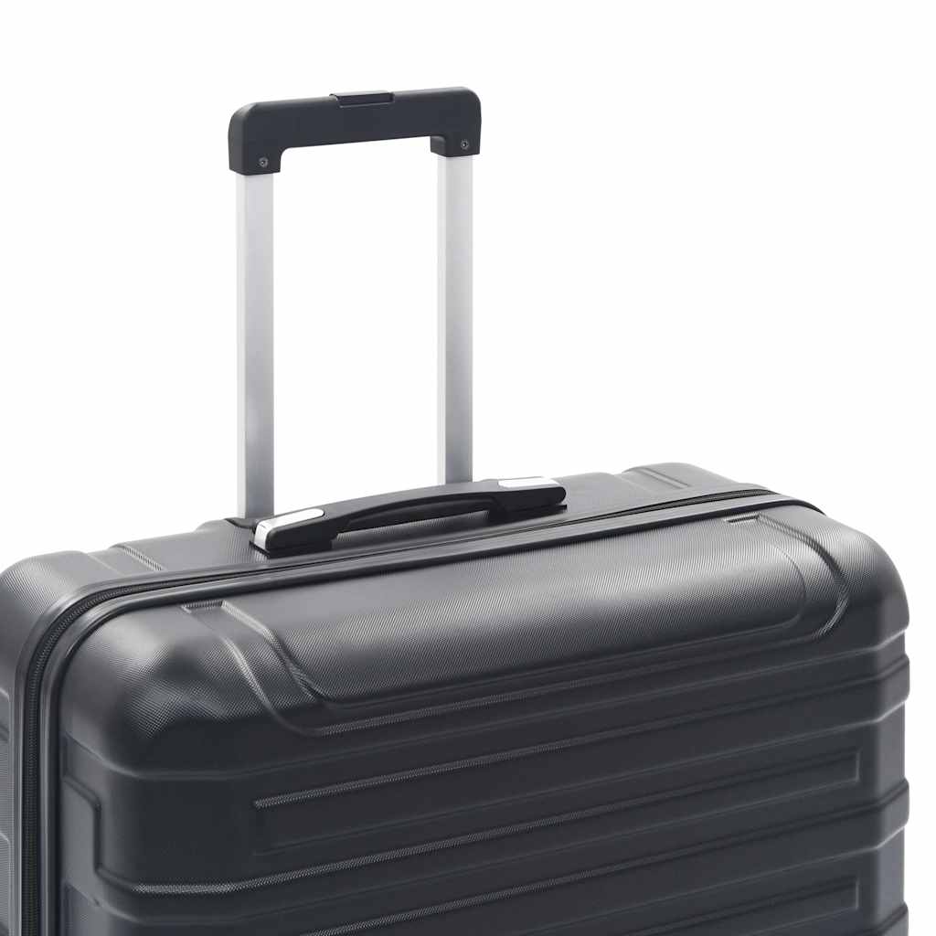 Σετ Βαλιτσών Τρόλεϊ με Σκληρό Περίβλημα 2 τεμ. Μαύρο από ABS - Pakobazaar