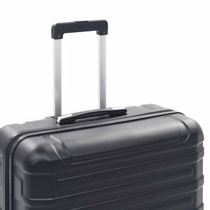 Σετ Βαλιτσών Τρόλεϊ με Σκληρό Περίβλημα 2 τεμ. Μαύρο από ABS - Pakobazaar