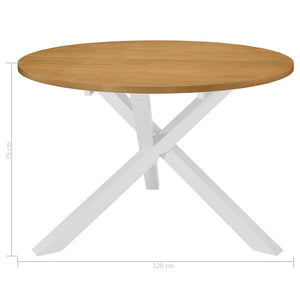 Τραπεζαρία Λευκή 120 x 75 εκ. από MDF - PAKOBAZAAR