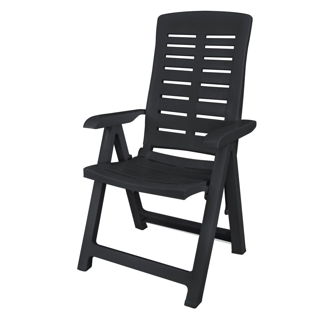 Σετ Τραπεζαρίας Εξωτερικού Χώρου 9 Τεμαχίων Ανθρακί Πλαστικό - PAKOBAZAAR