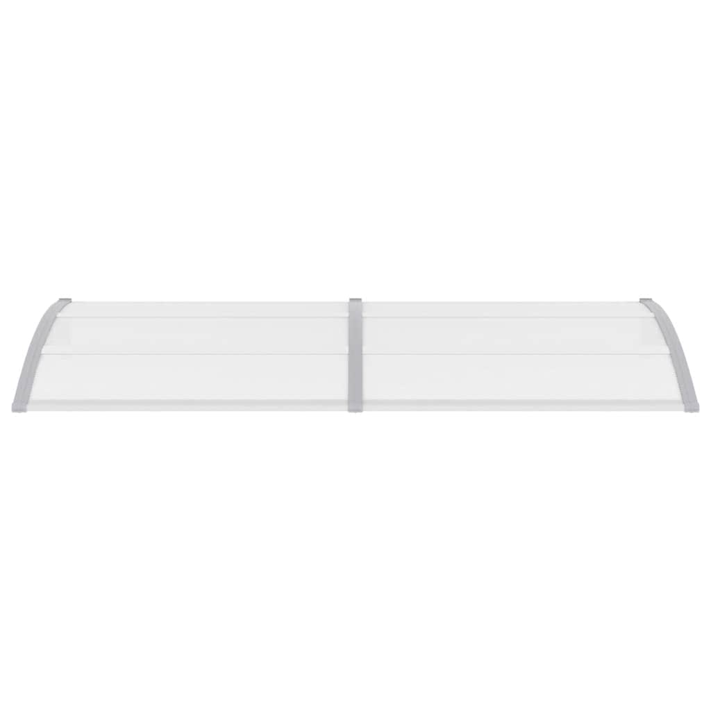 Στέγαστρο Πόρτας Γκρι / Διαφανές 240 x 75 εκ. Πολυανθρακικό - PAKOBAZAAR