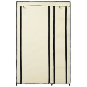 282424  Folding Wardrobes 2 pcs Cream 110x45x175 cm Fabric - PAKOBAZAAR