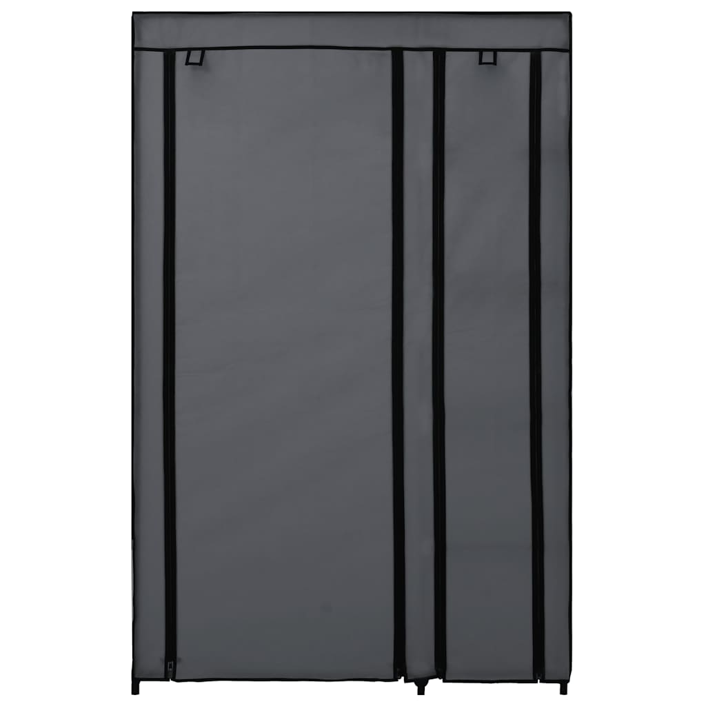 282425  Folding Wardrobes 2 pcs Grey 110x45x175 cm Fabric - PAKOBAZAAR