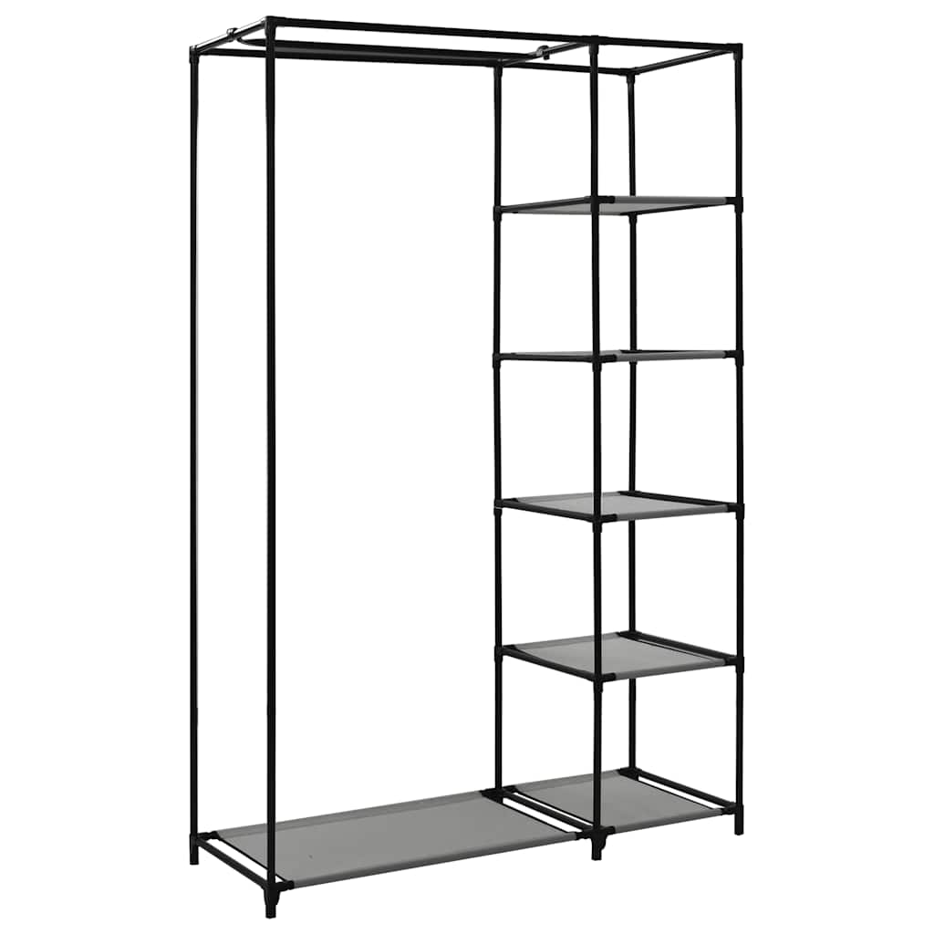 282425  Folding Wardrobes 2 pcs Grey 110x45x175 cm Fabric - PAKOBAZAAR