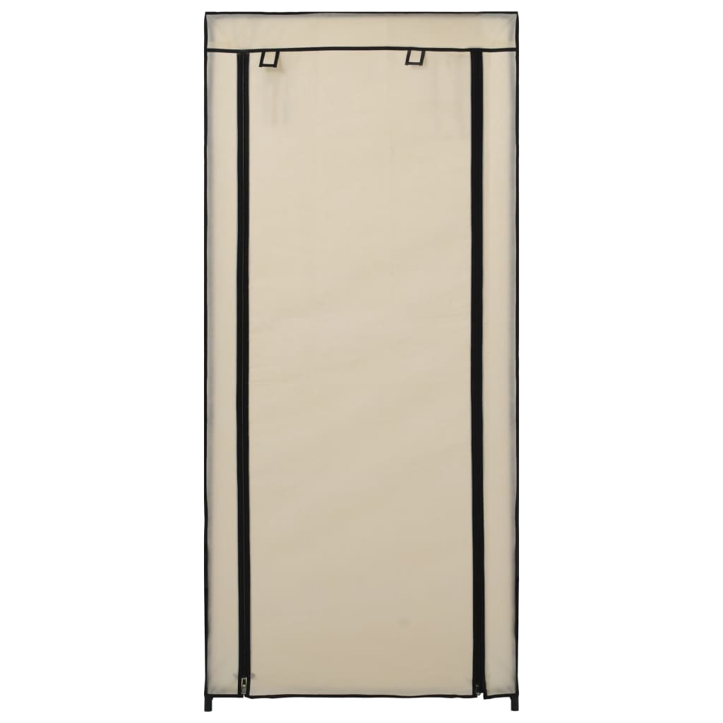 282429  Shoe Cabinet with Cover Cream 58x28x106 cm Fabric - PAKOBAZAAR