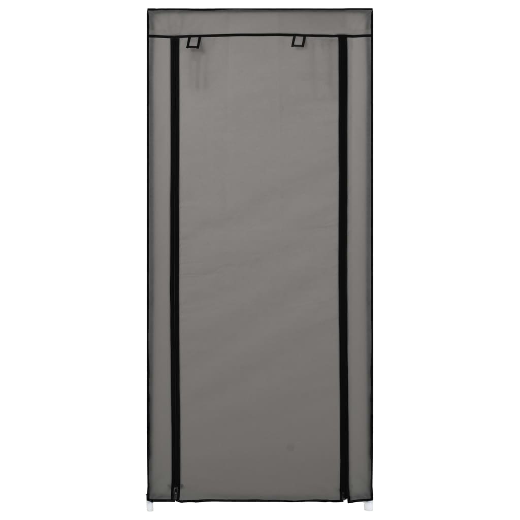 282430  Shoe Cabinet with Cover Grey 58x28x106 cm Fabric - PAKOBAZAAR
