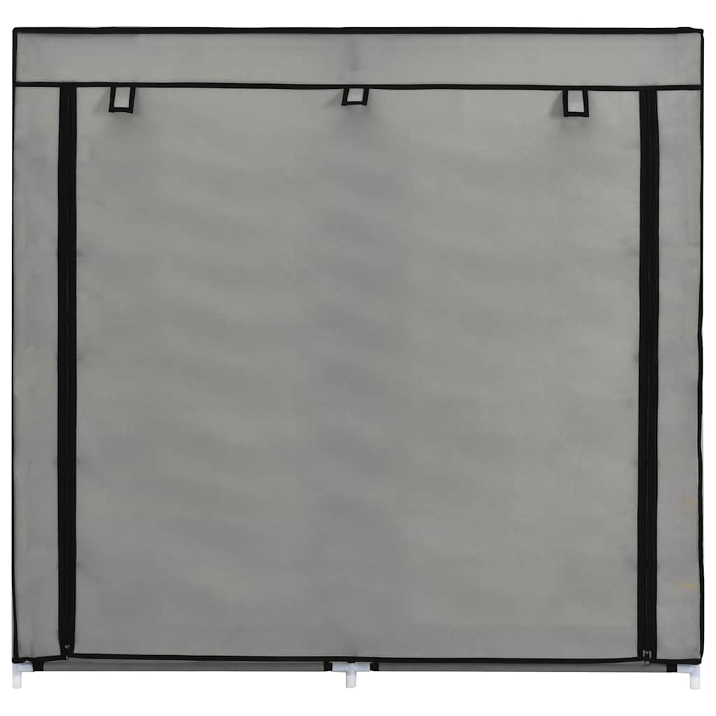 282434  Shoe Cabinet with Cover Grey 115x28x110 cm Fabric - PAKOBAZAAR